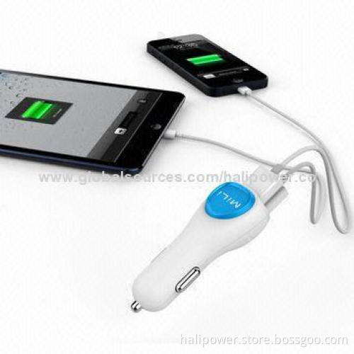 Smart Dual USB Charger, Sized 25 x 24.8 x 70.5mm
